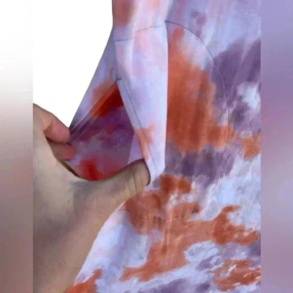ANYBODY Cozy Knit Luxe T-Shirt Dress Purple Tie Dye size M gently used like new - Picture 3 of 9